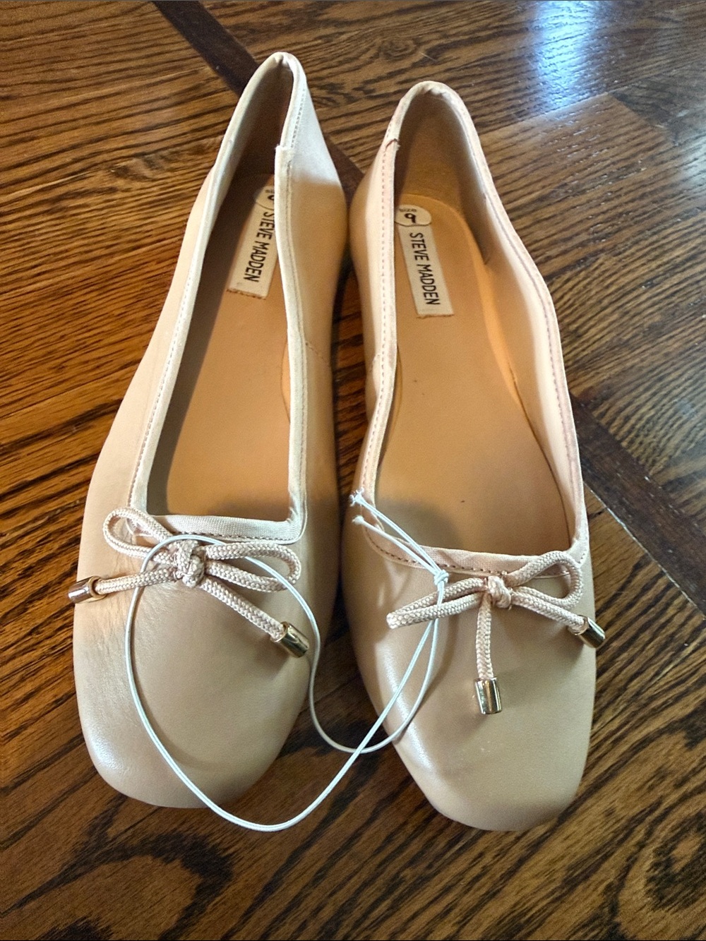 Steve Madden Nude Bow Ballet Flats size 9